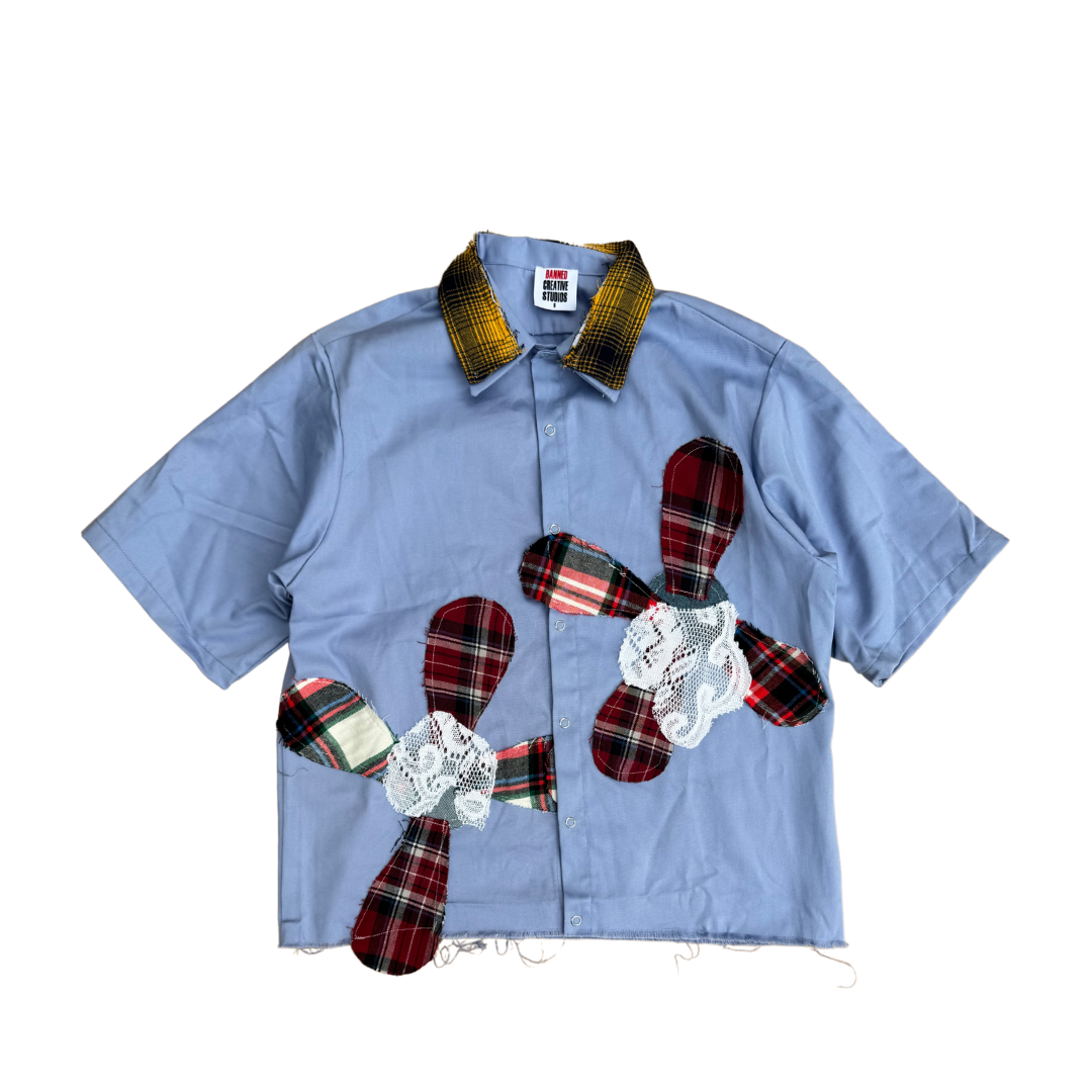 RUST AND THREAD FLOWER POT FLANNEL WORK SHIRT