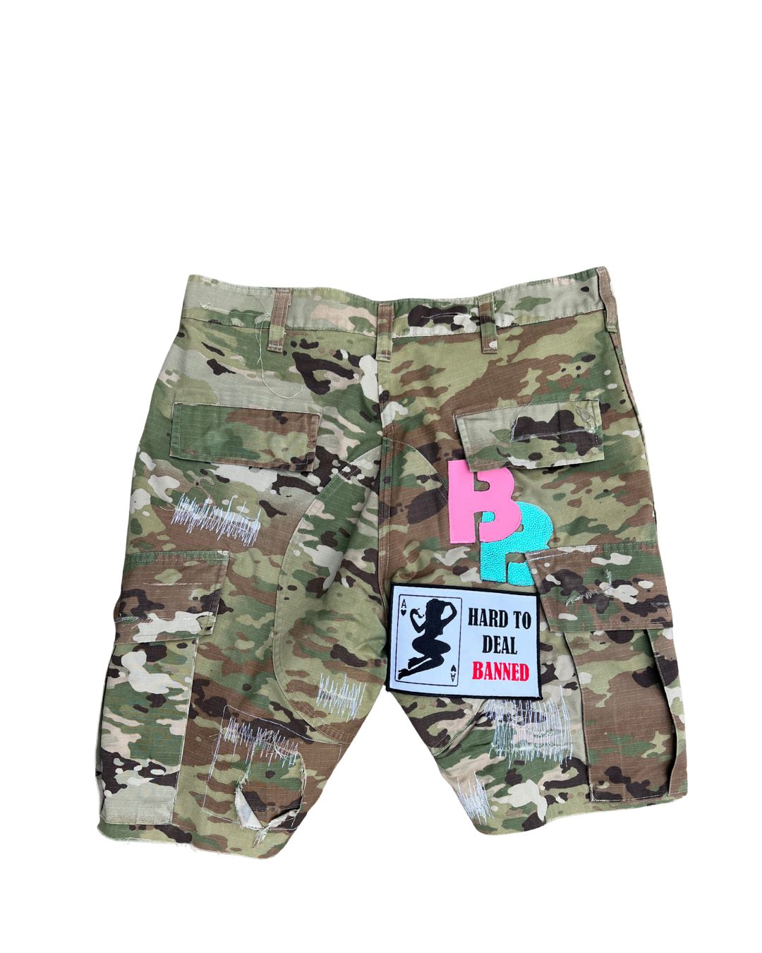 BANNED CAMO CARGO SHORTS