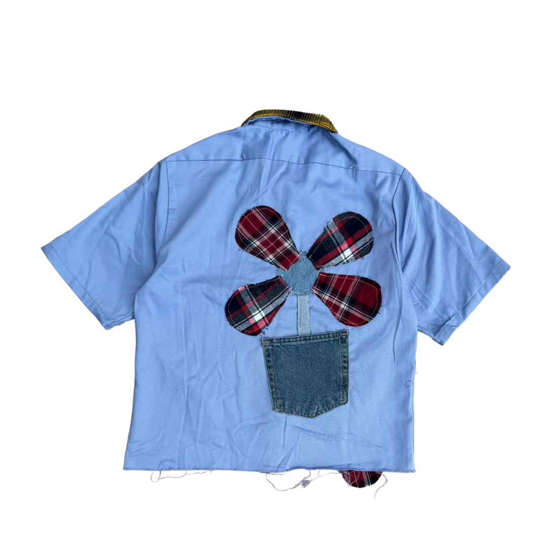 RUST AND THREAD FLOWER POT FLANNEL WORK SHIRT