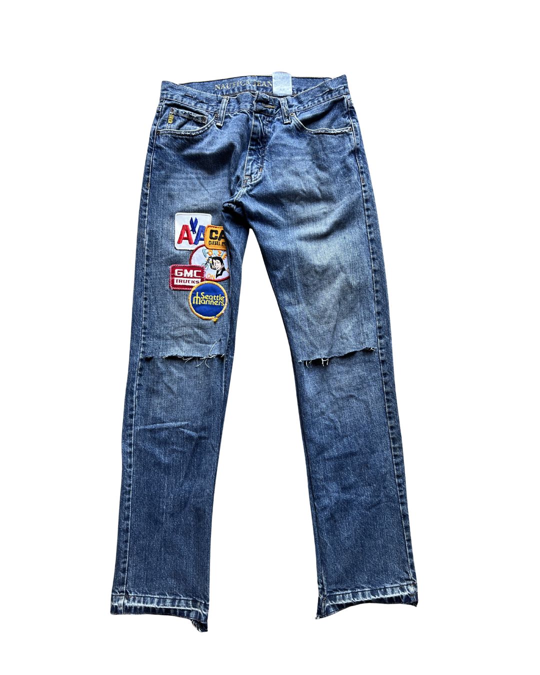 BANNED MERROWED DENIM SHORTS