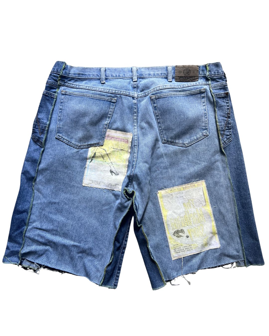BANNED FRAG POSTER DENIM SHORTS