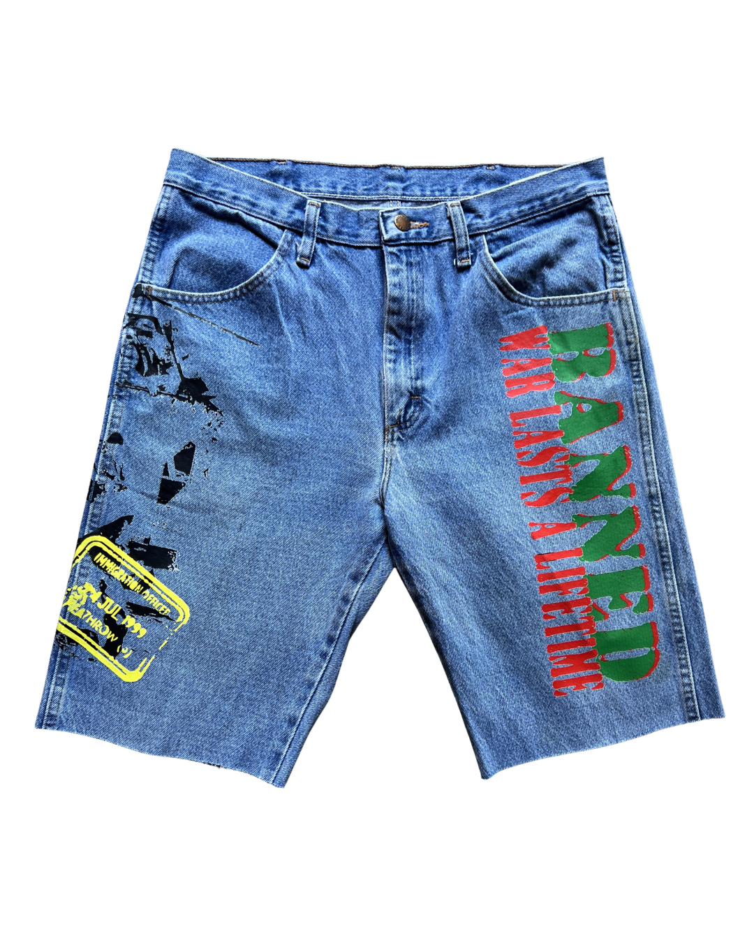 BANNED FIELD ISSUE DENIM SHORTS