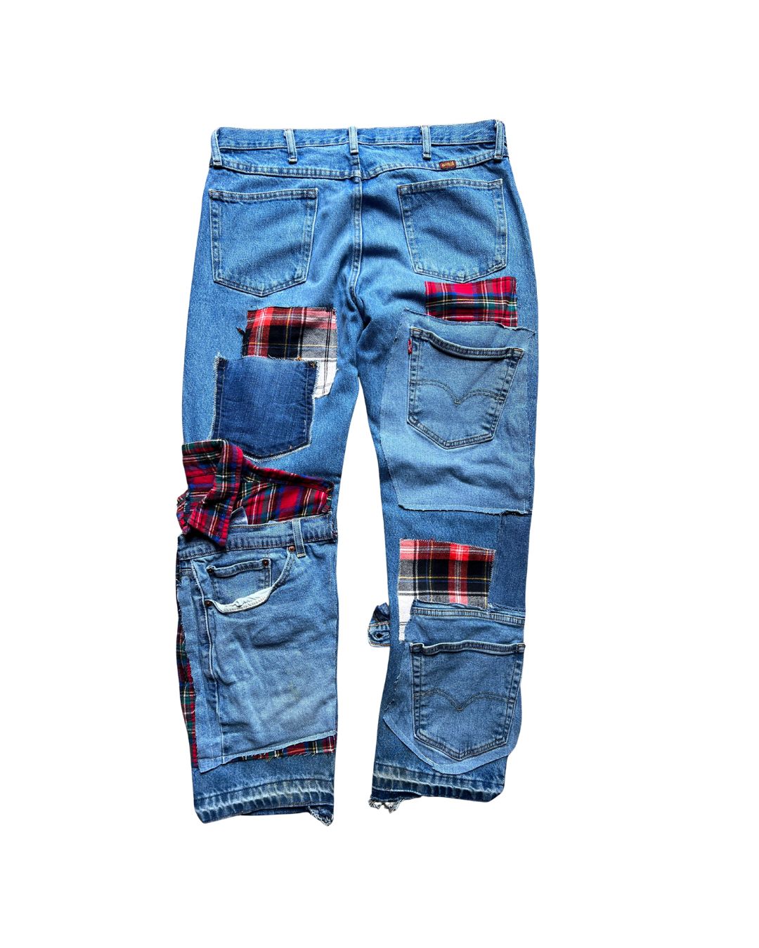 BANNED FLANNEL DECONSTRUCTED DENIM