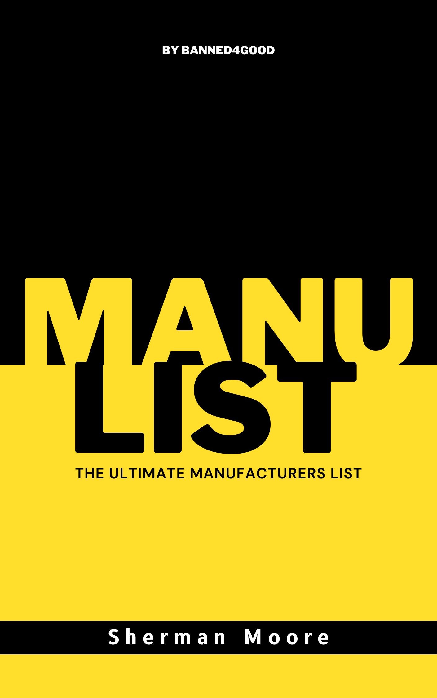 2023 MANUFACTURER LIST (Ebook)