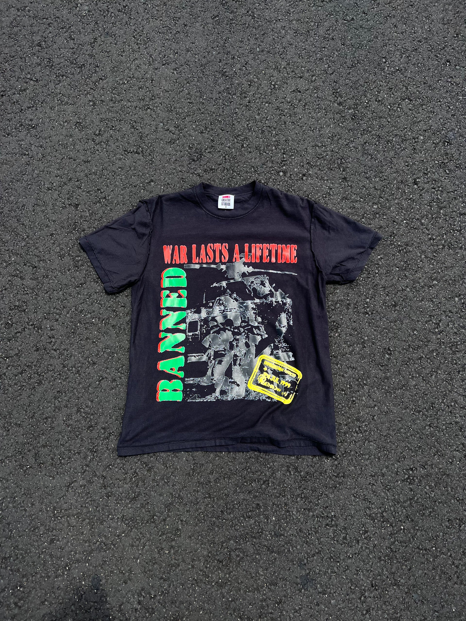 BANNED “Lifetime War” Tee (Black)