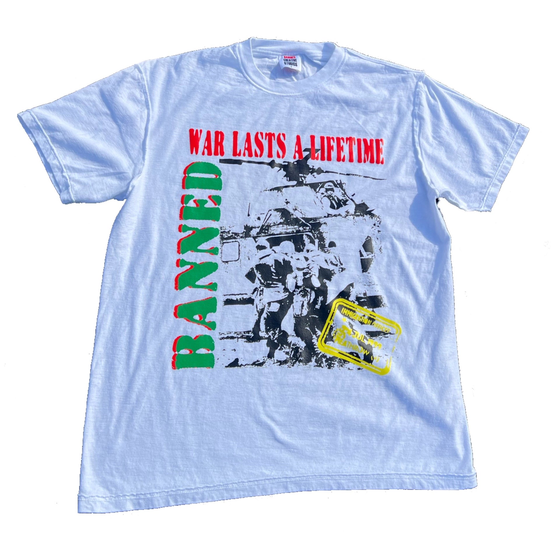 BANNED “Lifetime War” Tee (White)