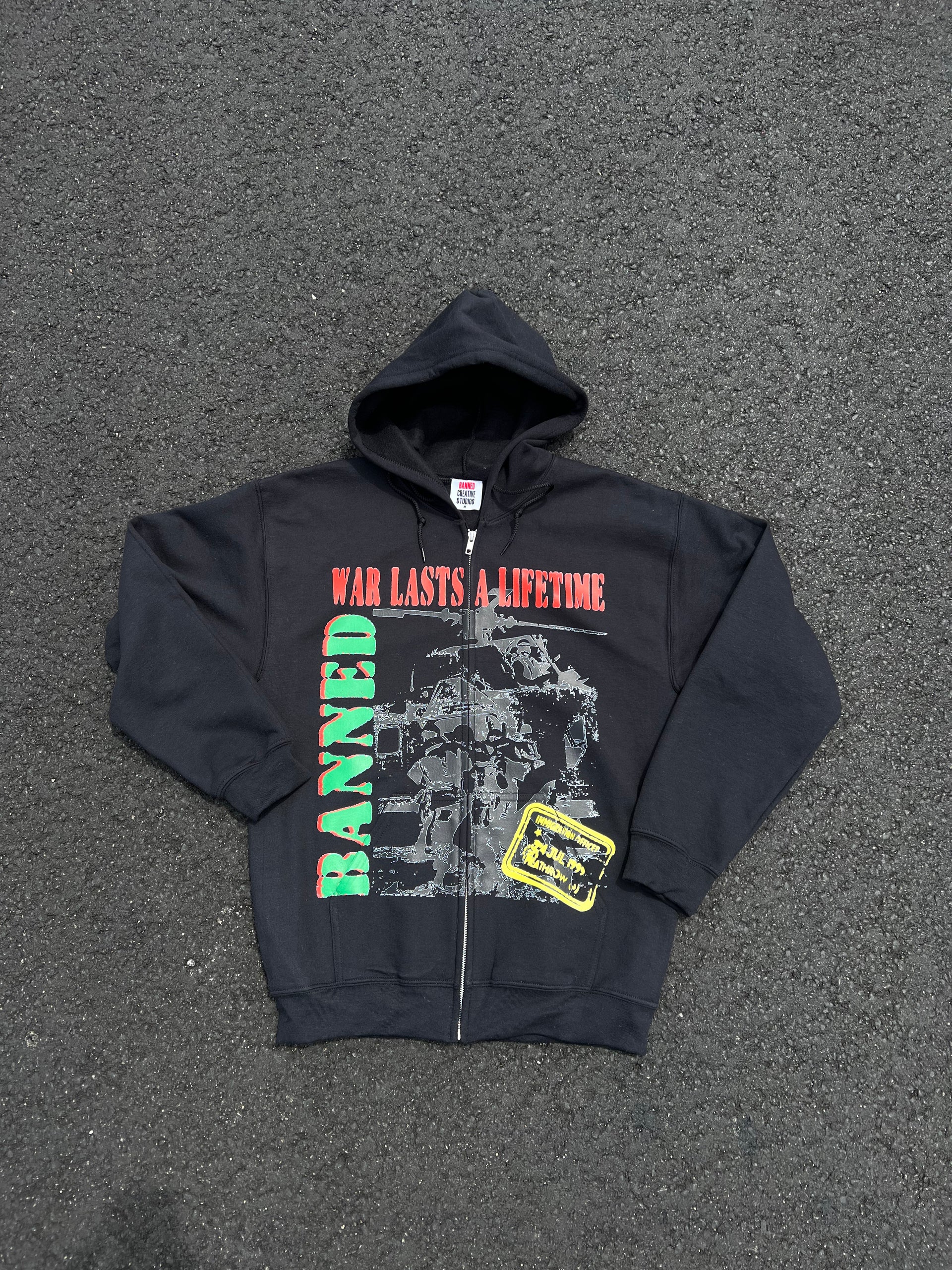 BANNED “Lifetime War” Hoodie (Black)