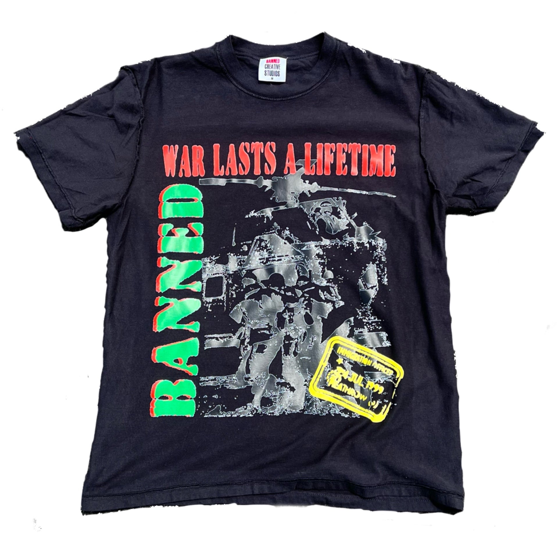 BANNED “Lifetime War” Tee (Black)