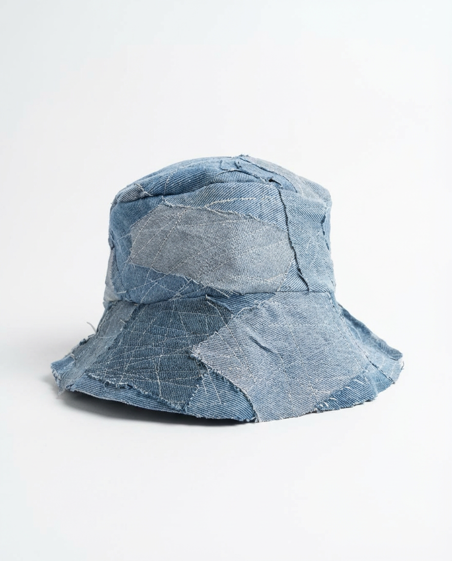 BANNED PATCHWORK DENIM BUCKET