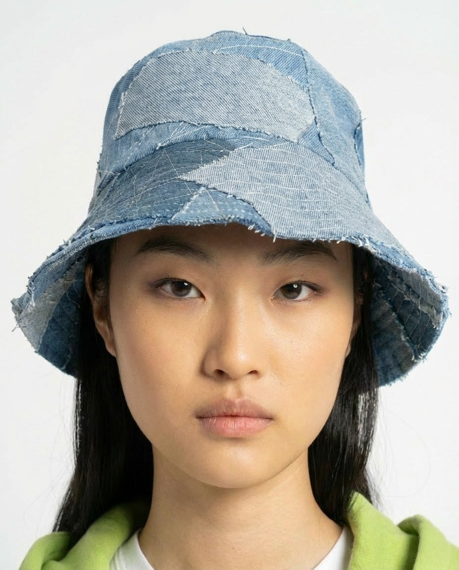 BANNED PATCHWORK DENIM BUCKET